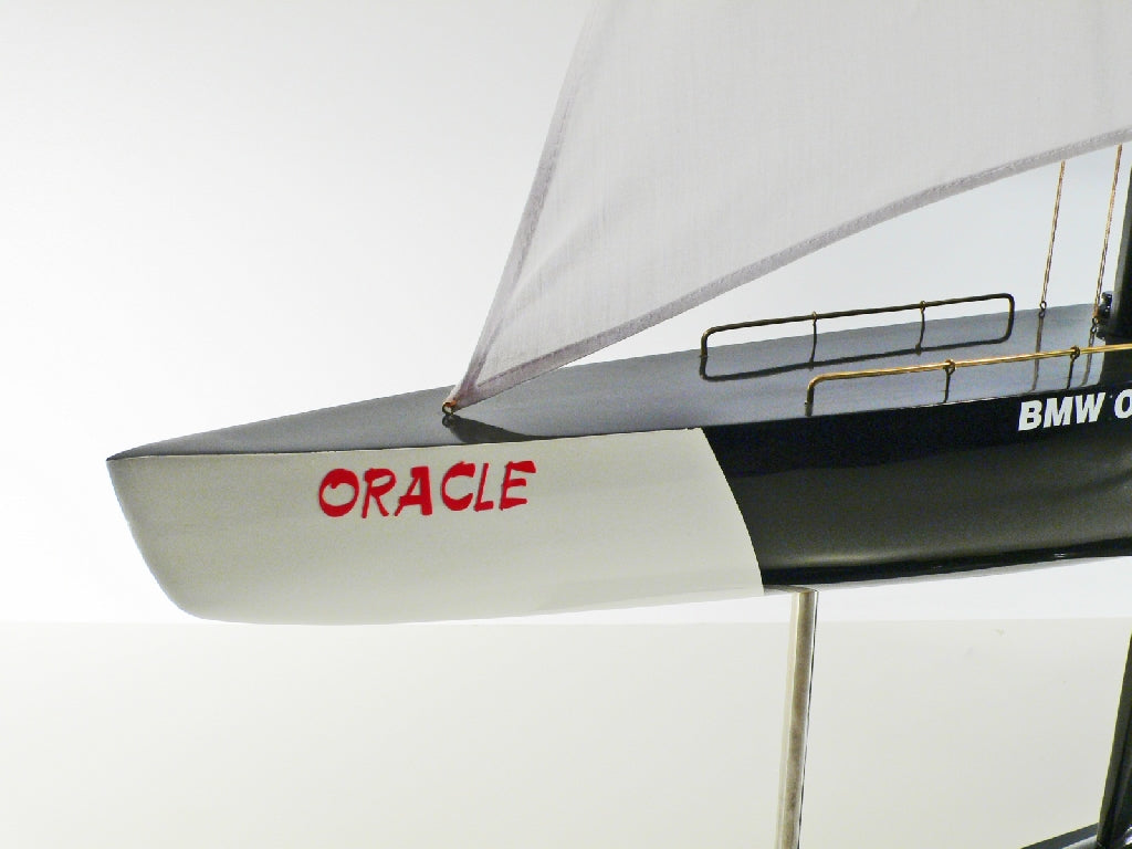 Modellschiff BMW Oracle Segelschiff Holzmodellschiff.de
