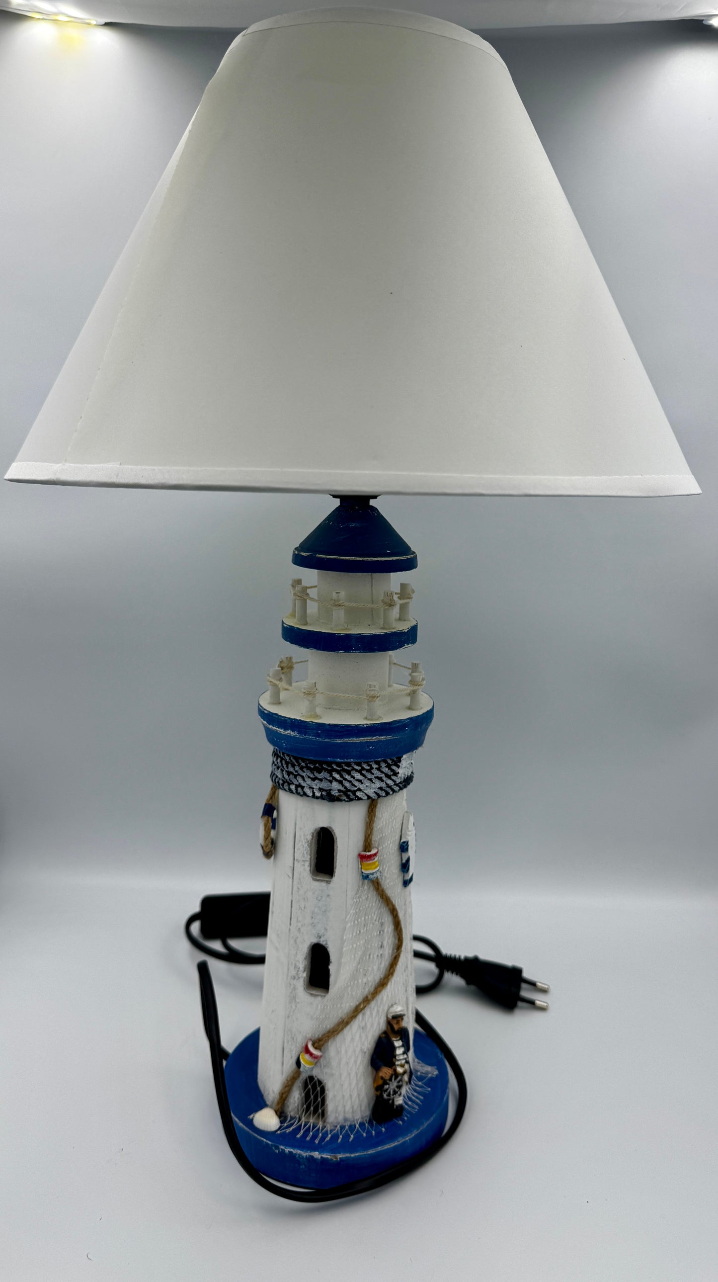 Lampe-Leuchtturm Schirmlampe Holz Ø=30cm