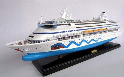 Modellschiff AIDA VITA Kreuzfahrtschiff Holzmodellschiff.de Standmodell