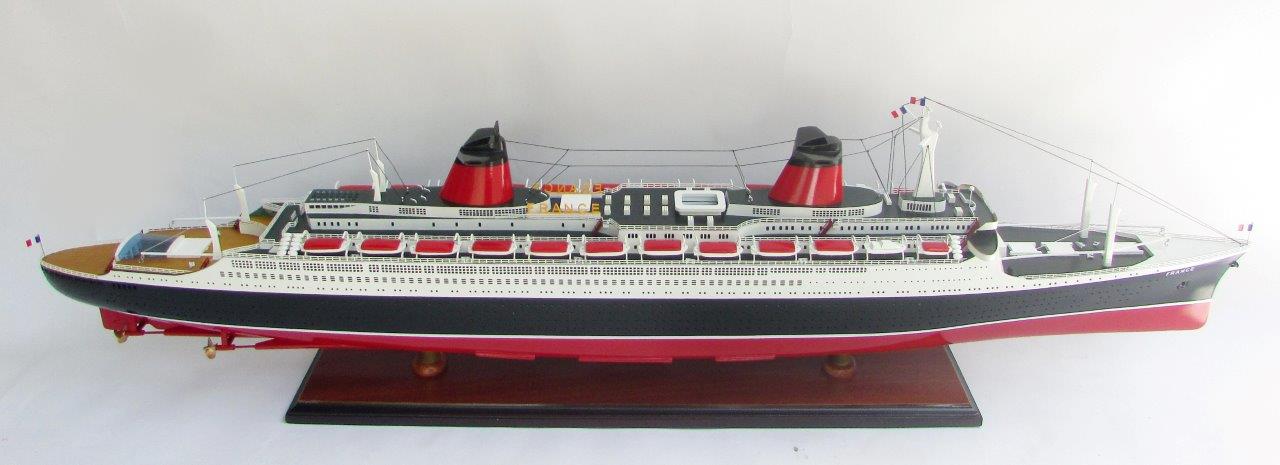 Modellschiff Kreuzfahrtschiff SS France
